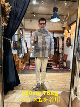 BBR ショートダウンダッフルコート　シルバー