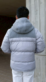 BBR ショートダウンダッフルコート　シルバー