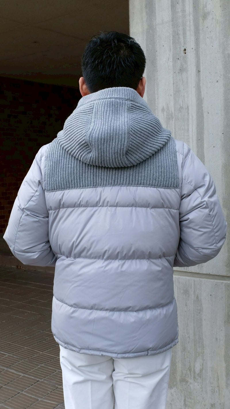 BBR ショートダウンダッフルコート　シルバー