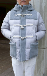 BBR ショートダウンダッフルコート　シルバー